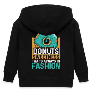 Restauration rapide en donuts - Veste à capuche enfant bio Stanley/Stella - noir - Dos