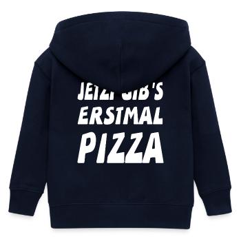 Pizza - Kinder Organic Kapuzenjacke Mini Cultivator von Stanley/Stella - Navy - Hinten