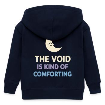 Existenzieller Humor, Nihilismus, Humor, - Kinder Organic Kapuzenjacke Mini Cultivator von Stanley/Stella - Navy - Hinten