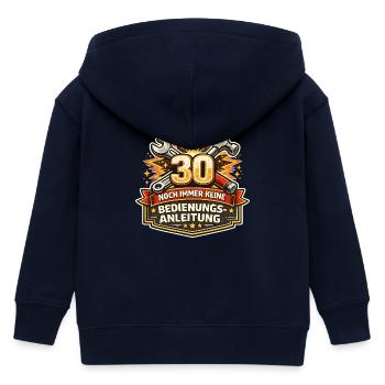 30 Ohne Anleitung Werkzeugspruch - Kinder Organic Kapuzenjacke Mini Cultivator von Stanley/Stella - Navy - Hinten