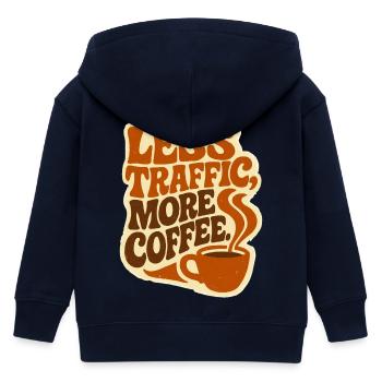 Zero Transport, Max Caffeine: Der ultimative Workflow - Kinder Organic Kapuzenjacke Mini Cultivator von Stanley/Stella - Navy - Hinten