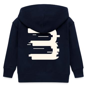 3 - Kids Organic Zip-up Hoodie by Stanley/Stella - navy - Back