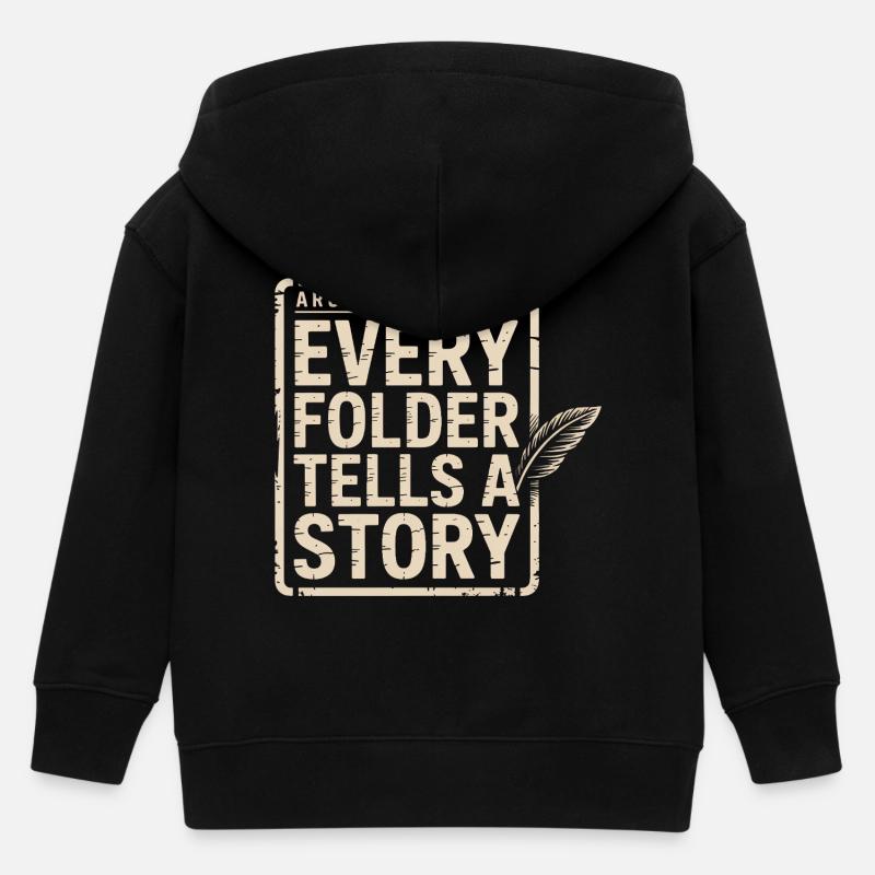 Chaque dossier raconte une histoire - Veste à capuche enfant bio Stanley/Stella - noir