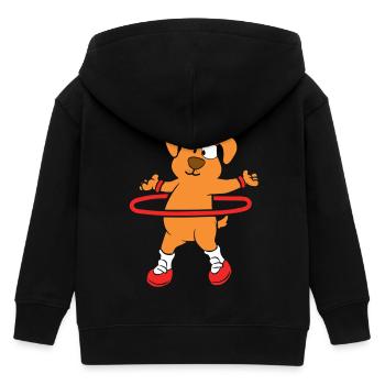 Hula Hup Huller Hullern Huller Hoop Hund - Kinder Organic Kapuzenjacke Mini Cultivator von Stanley/Stella - Schwarz - Hinten