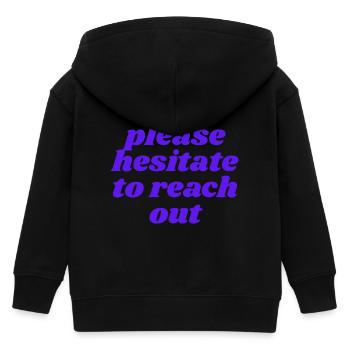 please hesitate to reach out - Kids Organic Zip-up Hoodie by Stanley/Stella - black - Back