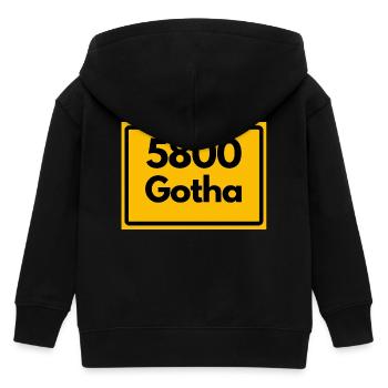 ANCIEN CODE POSTAL 5800 GOTHA HEIMATSTOLZ ORIGINAL - Veste à capuche enfant bio Stanley/Stella - noir - Dos