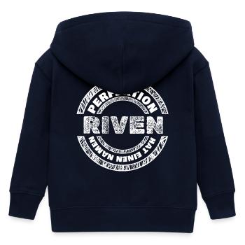 Perfekt Riven - Kinder Organic Kapuzenjacke Mini Cultivator von Stanley/Stella - Navy - Hinten