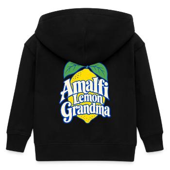 Amalfi Citron Grandma, cadeau de vacances pour la côte italienne - Veste à capuche enfant bio Stanley/Stella - noir - Dos