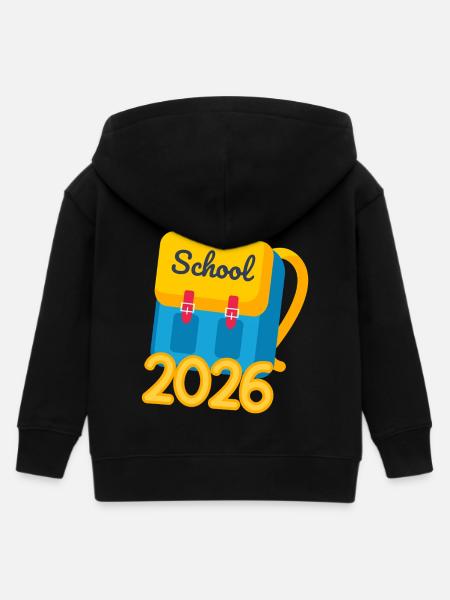 Schulkind 2026 Einschulung Geschenk Erstklässler - Kinder Organic Kapuzenjacke Mini Cultivator von Stanley/Stella - Schwarz