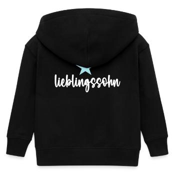 Lieblingssohn Beste Söhne Lieblingssöhne Kind Sohn - Kinder Organic Kapuzenjacke Mini Cultivator von Stanley/Stella - Schwarz - Hinten