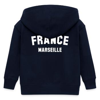 MARSEILLE France Frankreich - Veste à capuche enfant bio Stanley/Stella - marine - Dos
