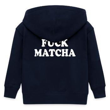 Merde au matcha - Veste à capuche enfant bio Stanley/Stella - marine - Dos