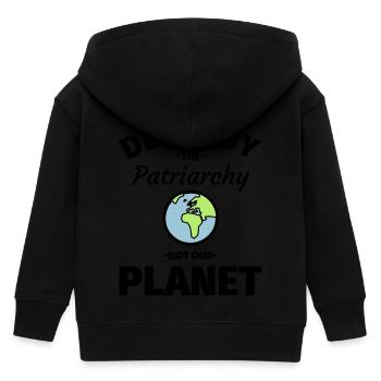 Feminismus Feministin - Kinder Organic Kapuzenjacke Mini Cultivator von Stanley/Stella - Schwarz - Hinten