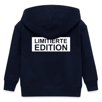 Geometrisches Muster mit leuchtenden Akzenten - Kinder Organic Kapuzenjacke Mini Cultivator von Stanley/Stella - Navy - Hinten