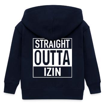 Straight OUTTA Izin - Kinder Organic Kapuzenjacke Mini Cultivator von Stanley/Stella - Navy - Hinten