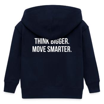 THINK BIGGER. MOVE SMARTER. | Greyline Official - Kinder Organic Kapuzenjacke Mini Cultivator von Stanley/Stella - Navy - Hinten