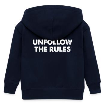 Unfollow The Rules - Kinder Organic Kapuzenjacke Mini Cultivator von Stanley/Stella - Navy - Hinten