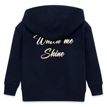 Regardez-moi briller - Veste à capuche enfant bio Stanley/Stella - marine - Dos