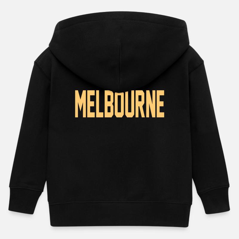 Melbourne - Kinder Organic Kapuzenjacke Mini Cultivator von Stanley/Stella - Schwarz