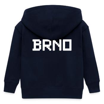 BRNO Tschechien - Kinder Organic Kapuzenjacke Mini Cultivator von Stanley/Stella - Navy - Hinten