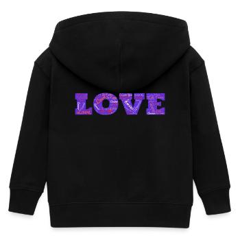 LIEBE - Kinder Organic Kapuzenjacke Mini Cultivator von Stanley/Stella - Schwarz - Hinten