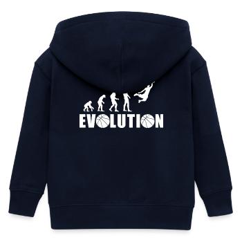 EVOLUTION BASKET Geschenk Basketball - Kinder Organic Kapuzenjacke Mini Cultivator von Stanley/Stella - Navy - Hinten