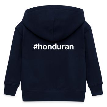 HONDURAS Honduran Hashtag - Kinder Organic Kapuzenjacke Mini Cultivator von Stanley/Stella - Navy - Hinten
