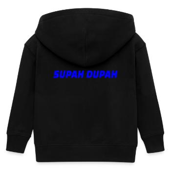 Supah Dupah Bold Design typographique - Veste à capuche enfant bio Stanley/Stella - noir - Dos
