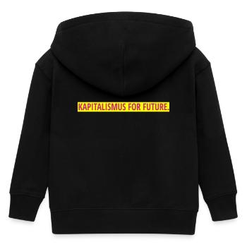 Kapitalismus for future. - Kinder Organic Kapuzenjacke Mini Cultivator von Stanley/Stella - Schwarz - Hinten