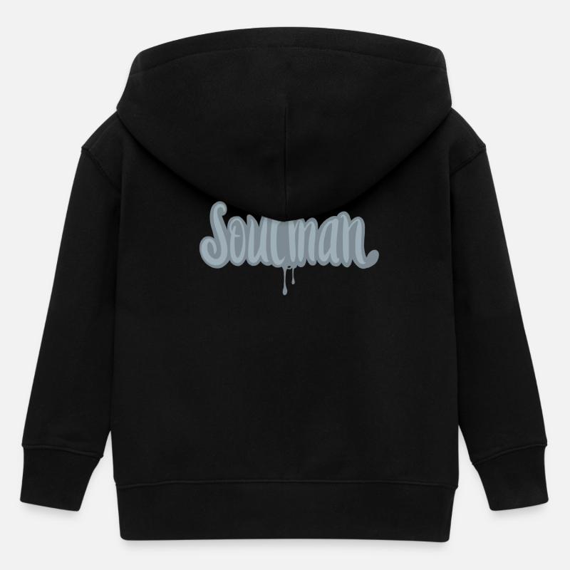 Soulmusic, c’est l’amour - Veste à capuche enfant bio Stanley/Stella - noir