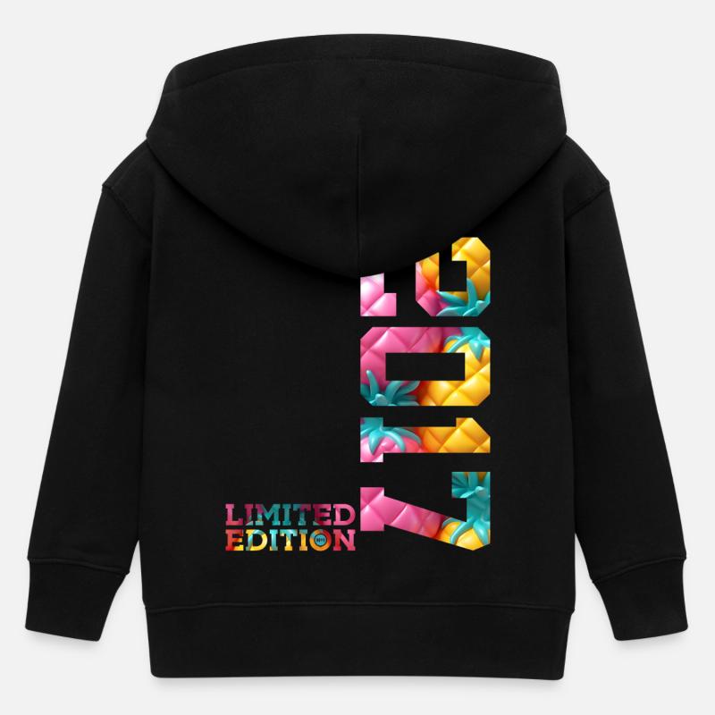 9E ANNIVERSAIRE ÉDITION LIMITÉE 2017 - Veste à capuche enfant bio Stanley/Stella - noir