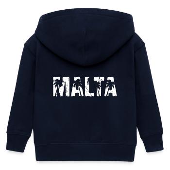 Malta Palmen - Kinder Organic Kapuzenjacke Mini Cultivator von Stanley/Stella - Navy - Hinten