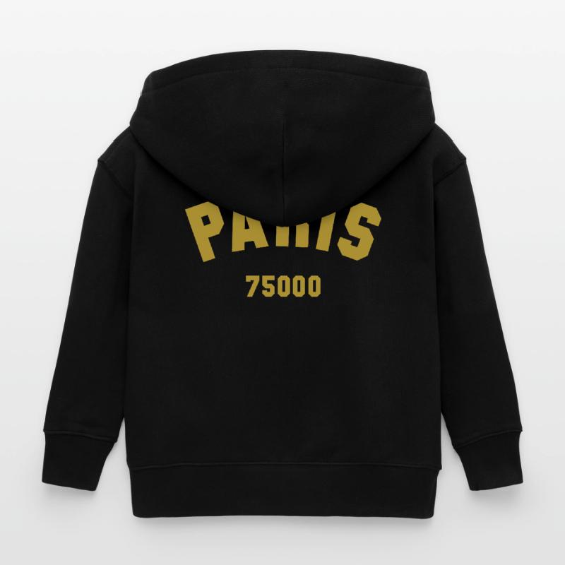 PARIS Code postal Veste à capuche enfant bio Stanley/Stella