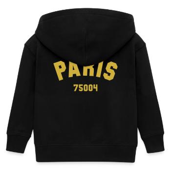4e arrondissement de PARIS - Veste à capuche enfant bio Stanley/Stella - noir - Dos