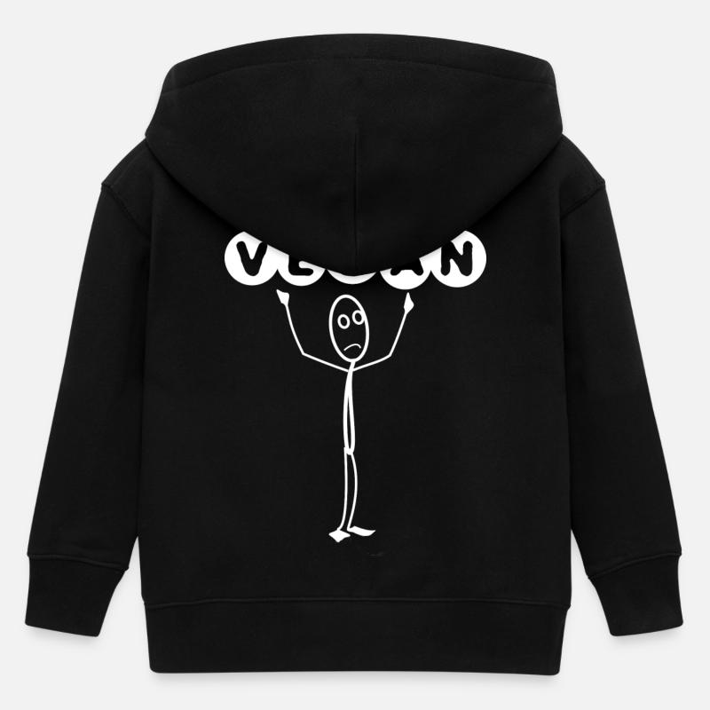 végétalien - Veste à capuche enfant bio Stanley/Stella - noir