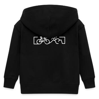 Bicyclette - Veste à capuche enfant bio Stanley/Stella - noir - Dos
