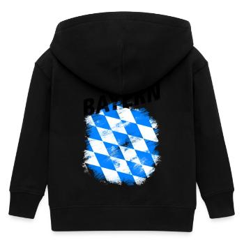 Bayern - Kinder Organic Kapuzenjacke Mini Cultivator von Stanley/Stella - Schwarz - Hinten