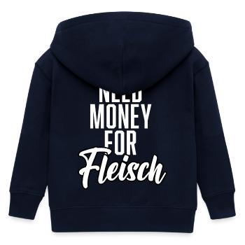 Need Money For Fleisch - Kinder Organic Kapuzenjacke Mini Cultivator von Stanley/Stella - Navy - Hinten