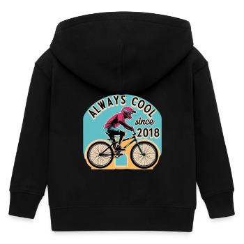Always Cool Since 2018. Biker BMX. - Kinder Organic Kapuzenjacke Mini Cultivator von Stanley/Stella - Schwarz - Hinten