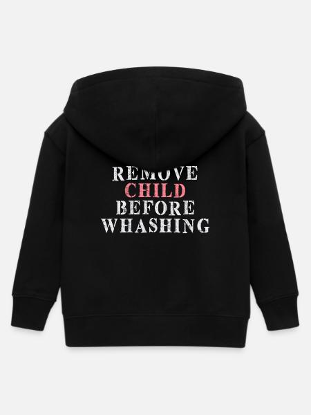 children - Kids Organic Zip-up Hoodie by Stanley/Stella - black