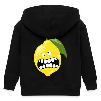 saure Zitrone - Kinder Organic Kapuzenjacke Mini Cultivator von Stanley/Stella - Schwarz - Hinten