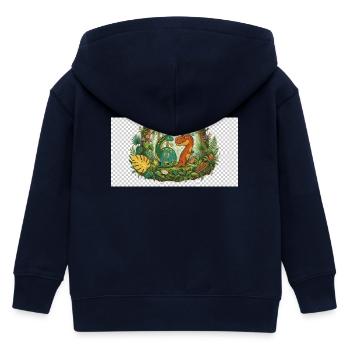 Six Seven - Kinder Organic Kapuzenjacke Mini Cultivator von Stanley/Stella - Navy - Hinten