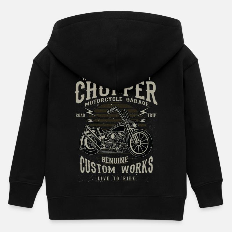 West Coast Chopper - Veste à capuche enfant bio Stanley/Stella - noir