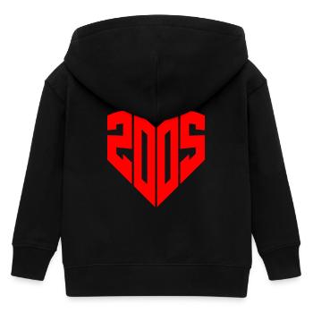 2005 Année du coeur 2005 20e anniversaire Cadeau - Veste à capuche enfant bio Stanley/Stella - noir - Dos