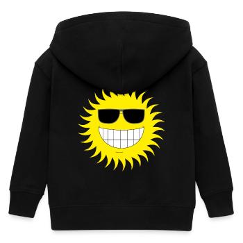Sonne - Kinder Organic Kapuzenjacke Mini Cultivator von Stanley/Stella - Schwarz - Hinten