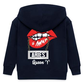 Sternzeichen Widder - Kinder Organic Kapuzenjacke Mini Cultivator von Stanley/Stella - Navy - Hinten