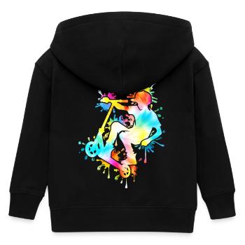 Tie Dye Rider Trottinette Adolescent - Veste à capuche enfant bio Stanley/Stella - noir - Dos