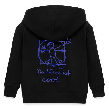 Da Vinci ist cool - Kinder Organic Kapuzenjacke Mini Cultivator von Stanley/Stella - Schwarz - Hinten