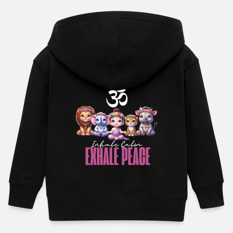 Escouade de méditation - Veste à capuche enfant bio Stanley/Stella - noir