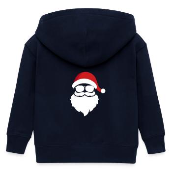 Stylischer Weihnachtsmann - Kinder Organic Kapuzenjacke Mini Cultivator von Stanley/Stella - Navy - Hinten